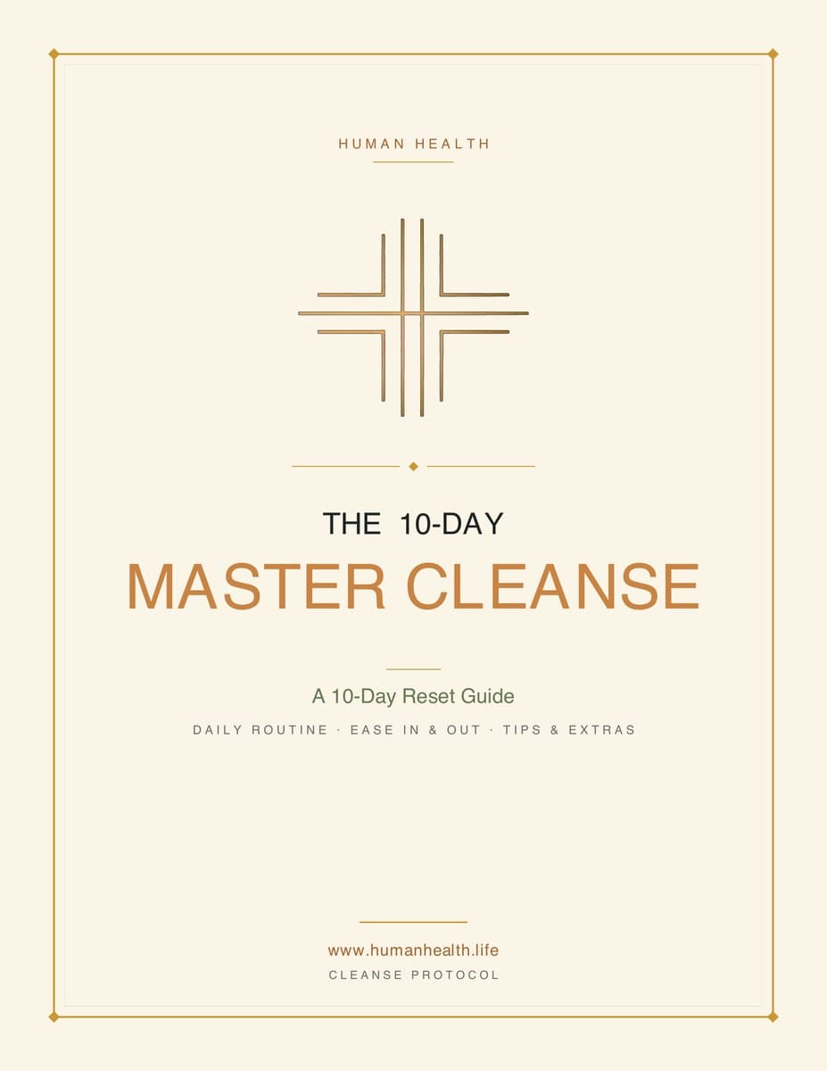 The 10-Day Master Cleanse guide cover